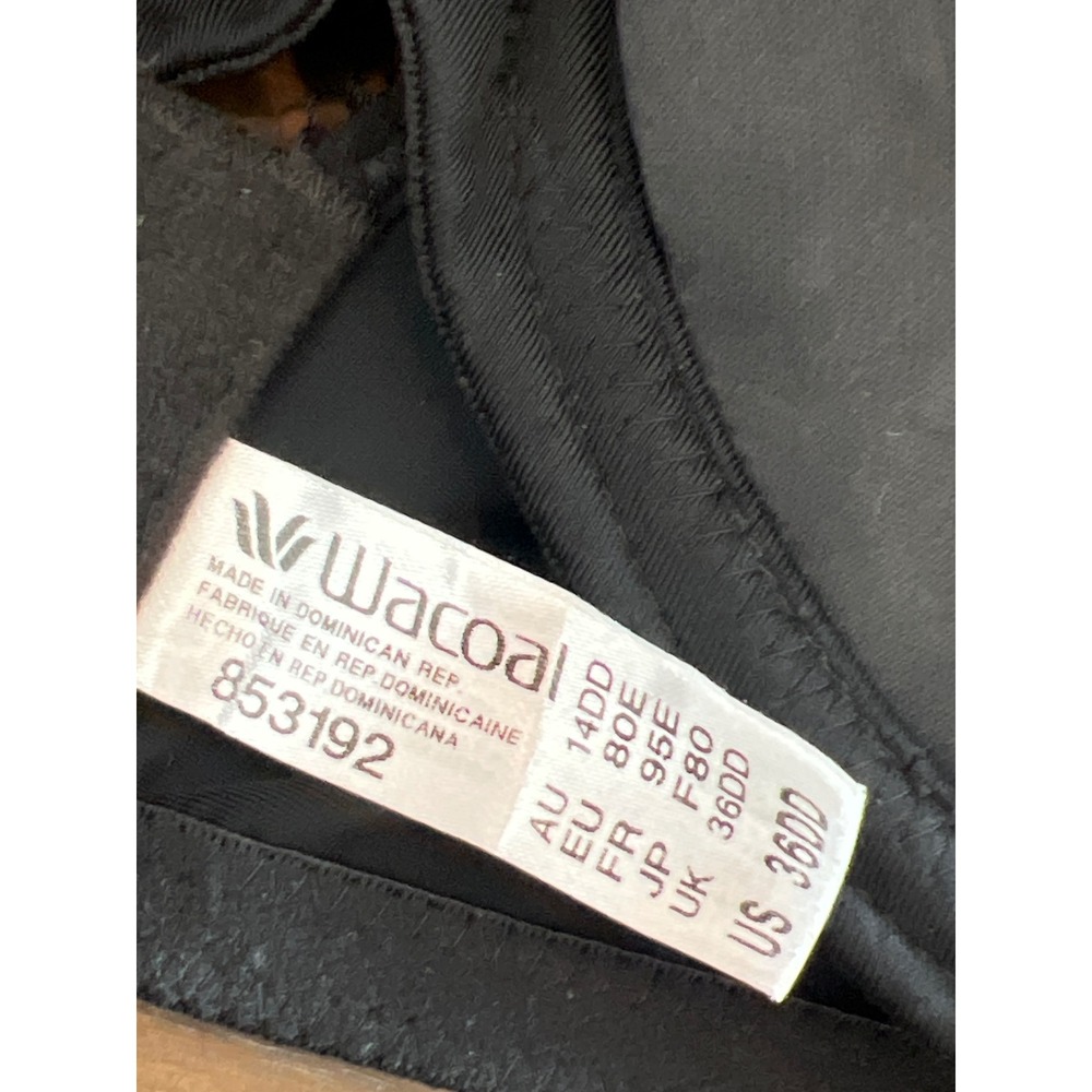 Wacoal Black Full‎ Coverage Bra US 36DD